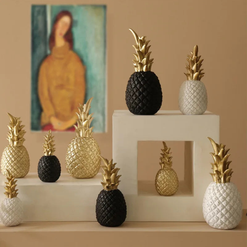 Decoração Criativa de Abacaxi Dourado - Estilo Nórdico