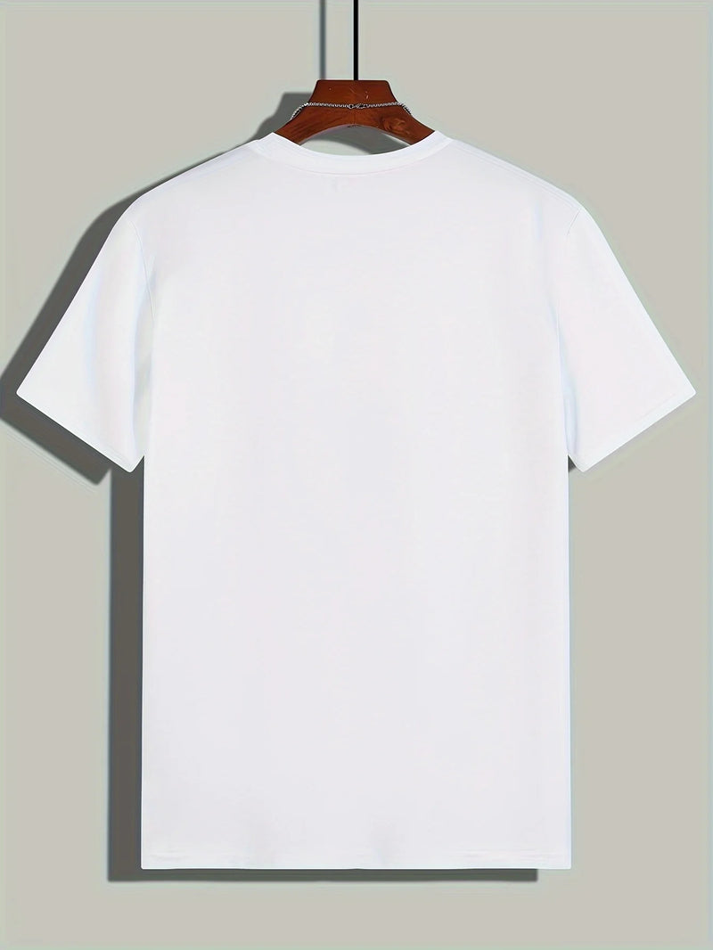 Camiseta Masculina 100% Algodão com Estampa Gráfica