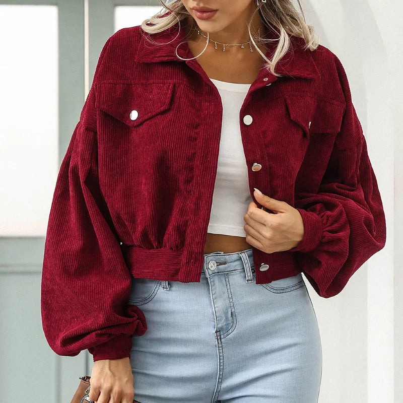 Jaqueta Bomber Cropped