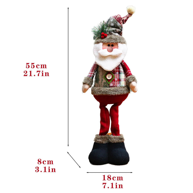 Bonecos Decorativos Natalinos - Escolha Papai Noel, Boneco de Neve ou Rena