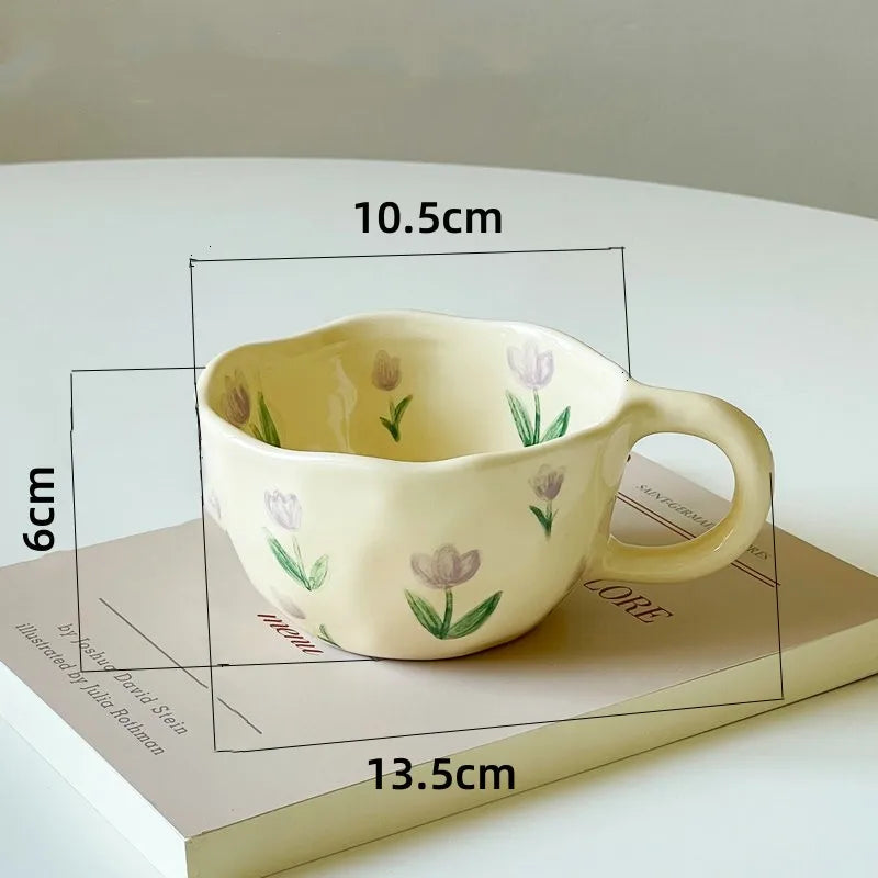 Caneca Irregular de Cerâmica - Elegância para Café e Chá