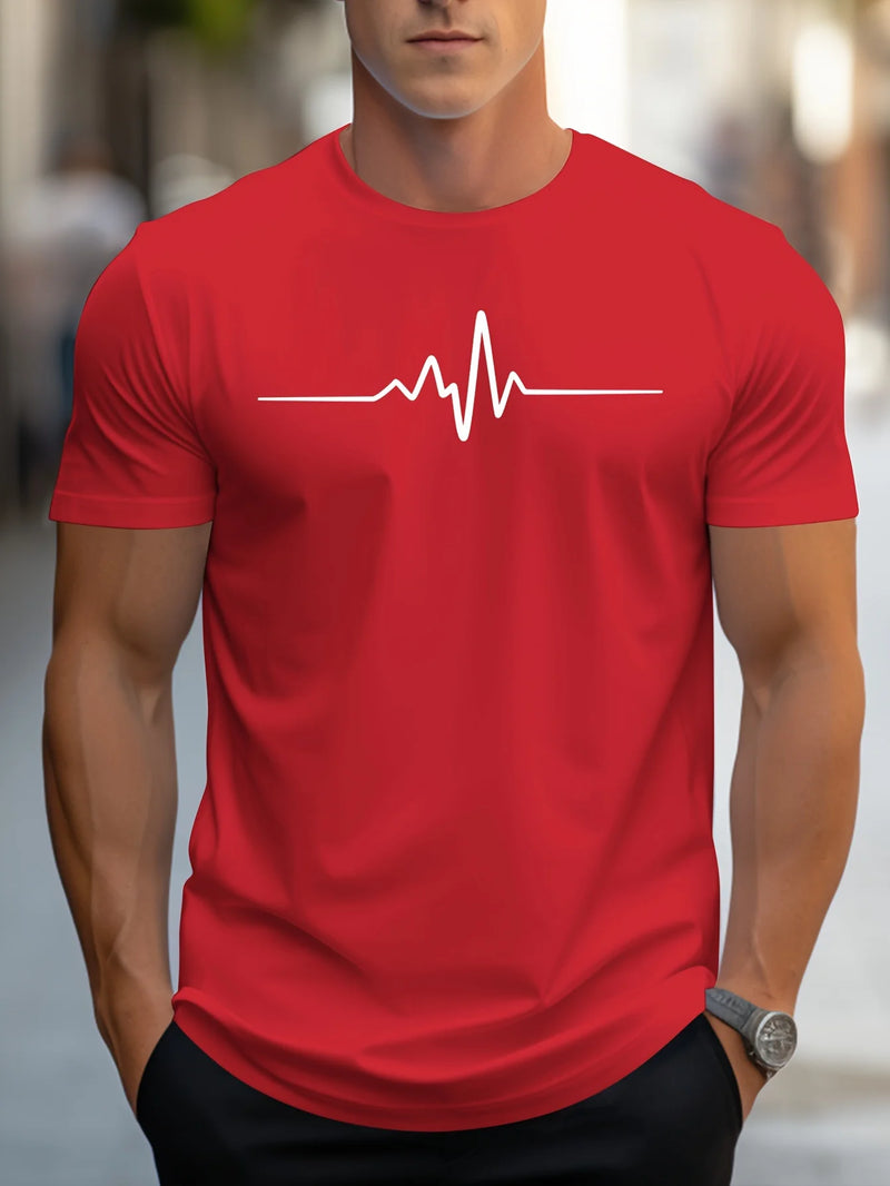 Camiseta Masculina 100% Algodão com Estampa Gráfica